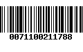 Código de Barras 0071100211788