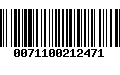 Código de Barras 0071100212471