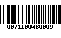 Código de Barras 0071100480009