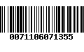 Código de Barras 0071106071355