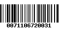 Código de Barras 0071106720031