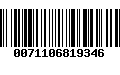 Código de Barras 0071106819346