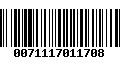 Código de Barras 0071117011708