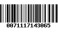 Código de Barras 0071117143065