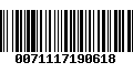 Código de Barras 0071117190618