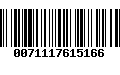 Código de Barras 0071117615166