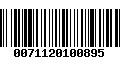 Código de Barras 0071120100895