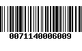 Código de Barras 0071140006009