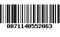 Código de Barras 0071140552063