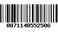 Código de Barras 0071140552506