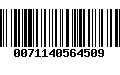 Código de Barras 0071140564509