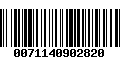 Código de Barras 0071140902820