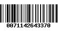 Código de Barras 0071142643370