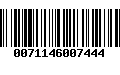 Código de Barras 0071146007444