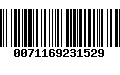 Código de Barras 0071169231529