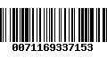 Código de Barras 0071169337153