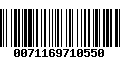 Código de Barras 0071169710550