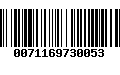 Código de Barras 0071169730053