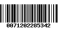 Código de Barras 0071202285342