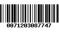 Código de Barras 0071203087747