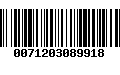 Código de Barras 0071203089918