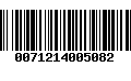 Código de Barras 0071214005082