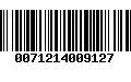 Código de Barras 0071214009127