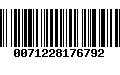 Código de Barras 0071228176792