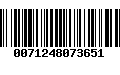 Código de Barras 0071248073651