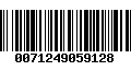 Código de Barras 0071249059128