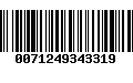 Código de Barras 0071249343319