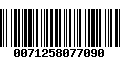 Código de Barras 0071258077090