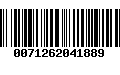 Código de Barras 0071262041889