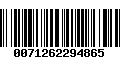 Código de Barras 0071262294865