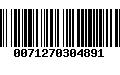 Código de Barras 0071270304891