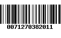 Código de Barras 0071270382011