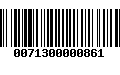 Código de Barras 0071300000861