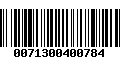 Código de Barras 0071300400784