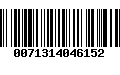 Código de Barras 0071314046152