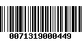 Código de Barras 0071319000449