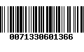 Código de Barras 0071330601366