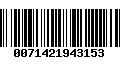 Código de Barras 0071421943153