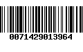 Código de Barras 0071429013964