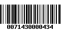 Código de Barras 0071430000434