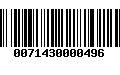 Código de Barras 0071430000496