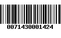 Código de Barras 0071430001424