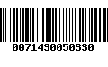 Código de Barras 0071430050330