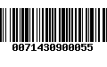 Código de Barras 0071430900055