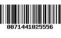 Código de Barras 0071441025556