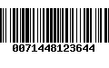 Código de Barras 0071448123644